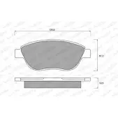 Тормозные колодки, дисковые, комплект WEEN PYXKG Fiat Idea (350) 1 Минивэн 1.9 JTD 101 л.с. 2004 – 2025 151-1325 2370 8