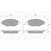 Тормозные колодки, дисковые, комплект WEEN 6NAY7 2 1980 Renault Kangoo (FC) 1 Фургон 1.2 16V (FC05. FC0W. FC1D. FC1P. FC1K. FC0T) 75 л.с. 2001 – 2025 151-1334