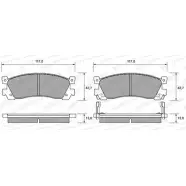 Тормозные колодки, дисковые, комплект WEEN 3253506 151-1415 21320 2131 9