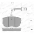 Тормозные колодки, дисковые, комплект WEEN 151-1422 20759 3253513 2035 9
