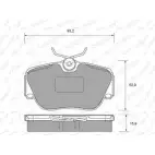 Тормозные колодки, дисковые, комплект WEEN 3253539 151-1453 8282WO 2105 5