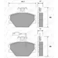 Тормозные колодки, дисковые, комплект WEEN 151-1460 3253546 DW41F 215 33