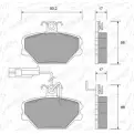 Тормозные колодки, дисковые, комплект WEEN 21105 3253552 2110 0 151-1467