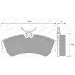 Тормозные колодки, дисковые, комплект WEEN 2 0124 151-1470 Volkswagen Transporter (T4) 4 Автобус 1.9 TD 68 л.с. 1992 – 2003 QRLOC4