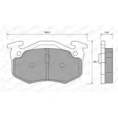 Тормозные колодки, дисковые, комплект WEEN 151-1503 20859 2 0635 Renault Megane (LA) 1 Седан 1.8 16V (LA06. LA12. LA1A. LA1M. LA1R) 115 л.с. 2001 – 2003