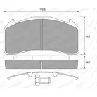 Тормозные колодки, дисковые, комплект WEEN Ford Focus 3 (CB8) Хэтчбек 2.0 TDCi 115 л.с. 2010 – 2025 YWKE3I 2 9136 151-1509