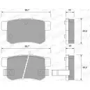 Тормозные колодки, дисковые, комплект WEEN 217 20 17ZHK9S 151-1548 Honda Prelude