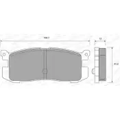 Тормозные колодки, дисковые, комплект WEEN 3253648 2 1558 151-1576 VR0RZ