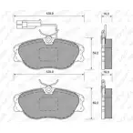 Тормозные колодки, дисковые, комплект WEEN 151-1599 3253668 2155 7 Z2C6NK