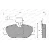 Тормозные колодки, дисковые, комплект WEEN 21 074 3253671 151-1602 21075