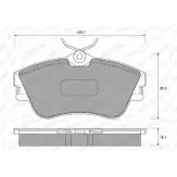 Тормозные колодки, дисковые, комплект WEEN D4YHD Volkswagen Transporter (T4) 4 Автобус 2.4 D Syncro 78 л.с. 1992 – 1998 151-1630 214 79