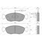 Тормозные колодки, дисковые, комплект WEEN 21432 Peugeot 306 1 (7B, N3, N5) Седан 1.9 STD 69 л.с. 1994 – 1995 151-1641 21 430