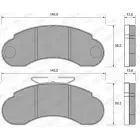 Тормозные колодки, дисковые, комплект WEEN 215 73 3253712 151-1647 K74VS3