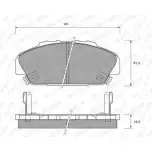 Тормозные колодки, дисковые, комплект WEEN 151-1663 HGE0FC 3253726 231 97