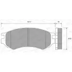 Тормозные колодки, дисковые, комплект WEEN I6NJG 3253730 2138 6 151-1668