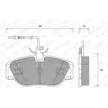 Тормозные колодки, дисковые, комплект WEEN 151-1672 9OQDZ 2180 1 Fiat Ulysse (220) 1 Минивэн 2.0 JTD 109 л.с. 1999 – 2002