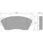 Тормозные колодки, дисковые, комплект WEEN 216 57 21658 151-1691 3253749