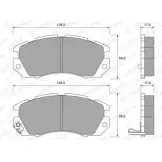 Тормозные колодки, дисковые, комплект WEEN 151-1697 3253755 9UX4Q 2 1482