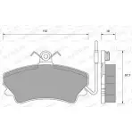 Тормозные колодки, дисковые, комплект WEEN Renault Espace (JS63) 2 Минивэн 2.2 (J/S637. J63G) 108 л.с. 1991 – 1996 202 36 20238 151-1712
