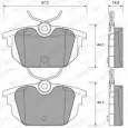 Тормозные колодки, дисковые, комплект WEEN 2317 7 Z4QQCL 151-1793 Fiat Marea (185) 1 Седан 2.4 JTD 130 130 л.с. 1999 – 2002