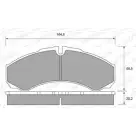 Тормозные колодки, дисковые, комплект WEEN 3253850 JLLW87R 151-1802 2912 1