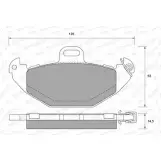 Тормозные колодки, дисковые, комплект WEEN 151-1808 Renault Laguna (K56) 1 Универсал 2.2 dT (K569) 113 л.с. 1996 – 2001 2196 4 21965