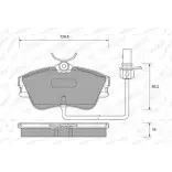 Тормозные колодки, дисковые, комплект WEEN 23174 151-1819 214 79 Volkswagen Transporter (T4) 4 Автобус 2.4 D Syncro 78 л.с. 1992 – 1998