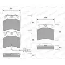 Тормозные колодки, дисковые, комплект WEEN 151-1820 2317 6 T0NPN Volkswagen Transporter (T4) 4 Автобус 2.4 D Syncro 78 л.с. 1992 – 1998