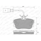 Тормозные колодки, дисковые, комплект WEEN TMXJ9Z8 151-1821 Volkswagen Transporter (T4) 4 Автобус 2.4 D Syncro 78 л.с. 1992 – 1998 232 24