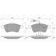 Тормозные колодки, дисковые, комплект WEEN 21884 151-1835 2 1883 Volkswagen Transporter (T4) 4 Автобус 2.4 D Syncro 78 л.с. 1992 – 1998