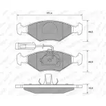 Тормозные колодки, дисковые, комплект WEEN Fiat Palio (178) 1 Хэтчбек 1.0 76 л.с. 1996 – 2003 151-1837 23220 232 18