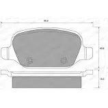 Тормозные колодки, дисковые, комплект WEEN S03ZB7X 151-1841 Fiat Linea 23 517