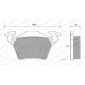 Тормозные колодки, дисковые, комплект WEEN 3253893 2302 0 2RFKNT 151-1847