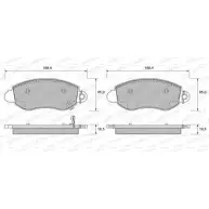 Тормозные колодки, дисковые, комплект WEEN 2357 7 23578 Ford Transit 6 (FD) Автобус 2.4 TDdi 90 л.с. 2001 – 2006 151-1856