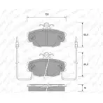 Тормозные колодки, дисковые, комплект WEEN GT54M 214 63 3253906 151-1860