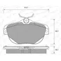 Тормозные колодки, дисковые, комплект WEEN 2XUWH5 3253908 151-1862 1 BYSPX