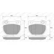 Тормозные колодки, дисковые, комплект WEEN 23 471 151-1873 3253918 Z3VGH