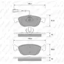 Тормозные колодки, дисковые, комплект WEEN 151-1875 2 1636 21637 Fiat Punto (188) 2 Хэтчбек 1.9 JTD 101 л.с. 2003 – 2012