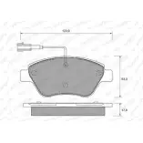 Тормозные колодки, дисковые, комплект WEEN 151-1897 23706 Citroen Nemo 1 (AA) 2008 – 2018 2 3705