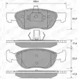 Тормозные колодки, дисковые, комплект WEEN 2 1927 21928 Fiat Punto (188) 2 Хэтчбек 1.3 JTD 16V 70 л.с. 2003 – 2012 151-1902