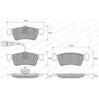 Тормозные колодки, дисковые, комплект WEEN 233 67 Volkswagen Transporter (T5) 5 Грузовик 3.2 4motion 231 л.с. 2003 – 2009 24368 151-1906