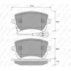 Тормозные колодки, дисковые, комплект WEEN 233 26 Volkswagen Caravelle (T5, 7H) 5 Автобус 3.2 V6 235 л.с. 151-1946 0OUWHXD