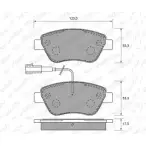 Тормозные колодки, дисковые, комплект WEEN 23 705 23706 151-1969 Fiat Doblo (223) 1 Фургон 1.9 JTD 105 л.с. 2003 – 2025