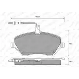 Тормозные колодки, дисковые, комплект WEEN KNZAM Citroen C5 3 (RW, PF3) Универсал 3.0 V6 211 л.с. 2008 – 2025 2413 3 151-1972