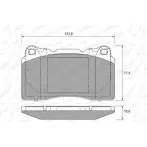 Тормозные колодки, дисковые, комплект WEEN XFNCYV4 151-1982 230 92 3254024