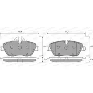 Тормозные колодки, дисковые, комплект WEEN 3254027 151-1986 23 915 23916