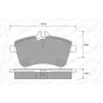 Тормозные колодки, дисковые, комплект WEEN 3254036 151-1996 23 881 U2SMC