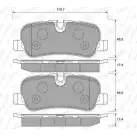 Тормозные колодки, дисковые, комплект WEEN 151-2000 Land Rover Discovery 4 (L319) Внедорожник 3.0 TD 4x4 211 л.с. 2010 – 2025 2419 2 P523OLJ