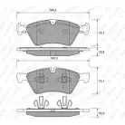Тормозные колодки, дисковые, комплект WEEN 151-2010 2 3922 23925 Mercedes M-Class (W164) 2 Кроссовер 4.0 ML 420 CDI 4 matic (1628) 306 л.с. 2006 – 2009
