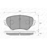 Тормозные колодки, дисковые, комплект WEEN 3254092 M1RVF 2386 3 151-2061